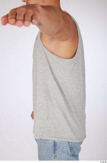 Darren casual dressed grey tank top upper body 0003.jpg